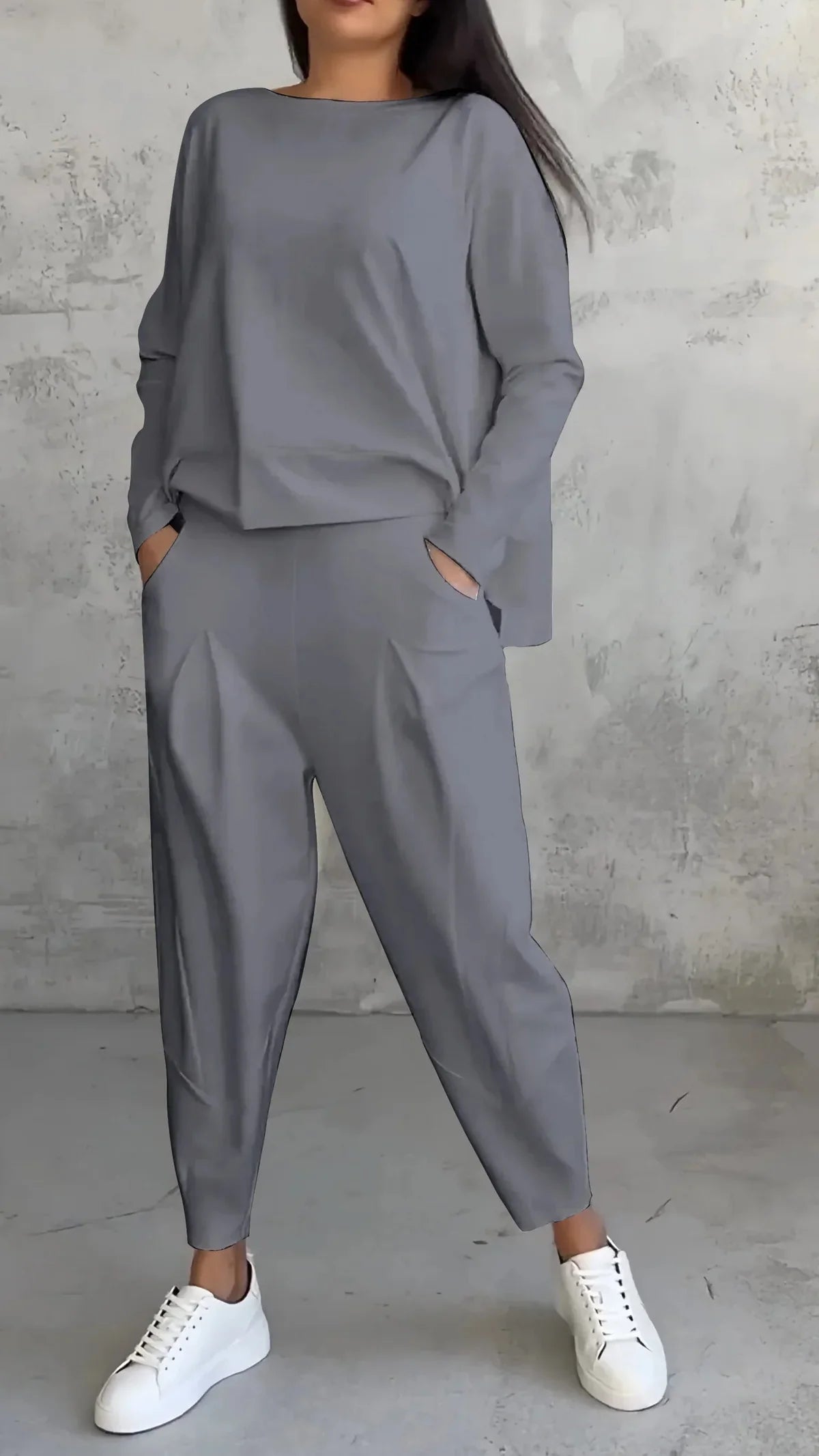 2-Piece Loungewear Set - Cozy Ladies Outfit For Relaxed Days