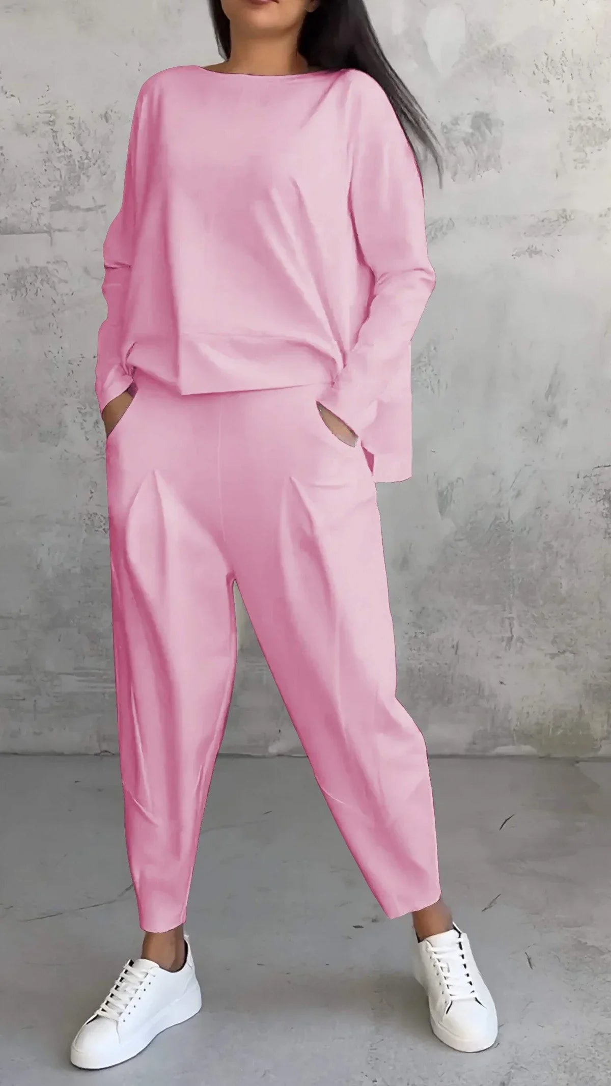 2-Piece Loungewear Set - Cozy Ladies Outfit For Relaxed Days