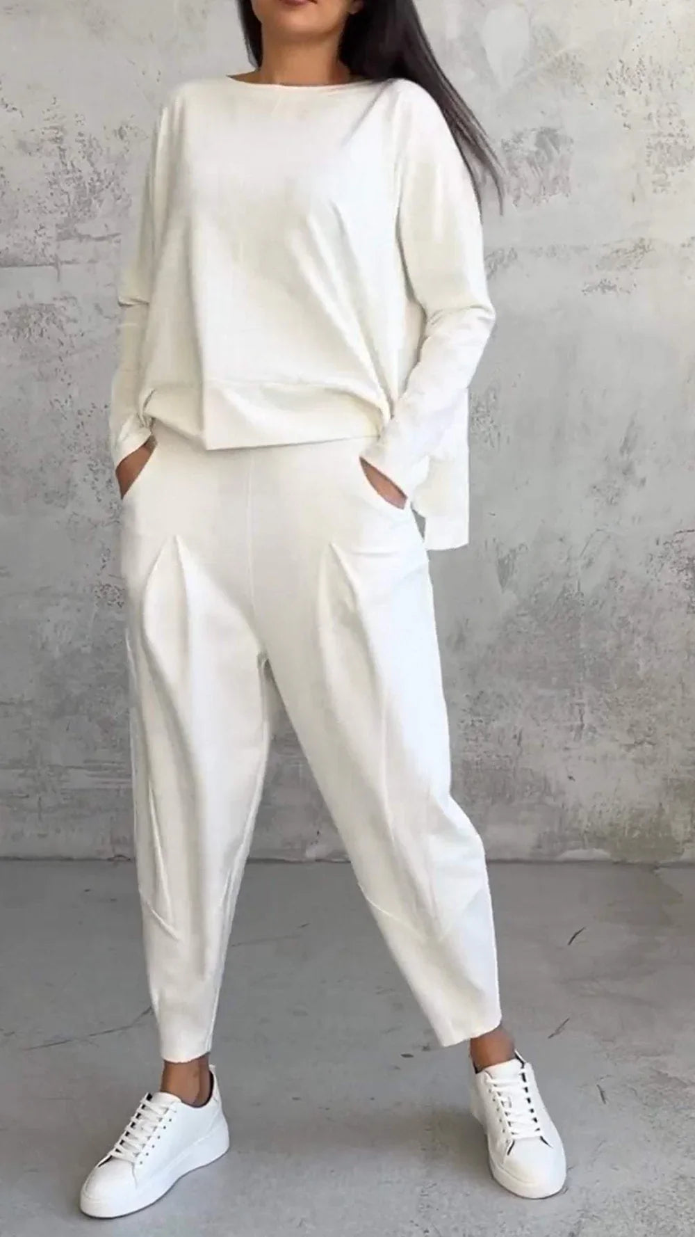 2-Piece Loungewear Set - Cozy Ladies Outfit For Relaxed Days