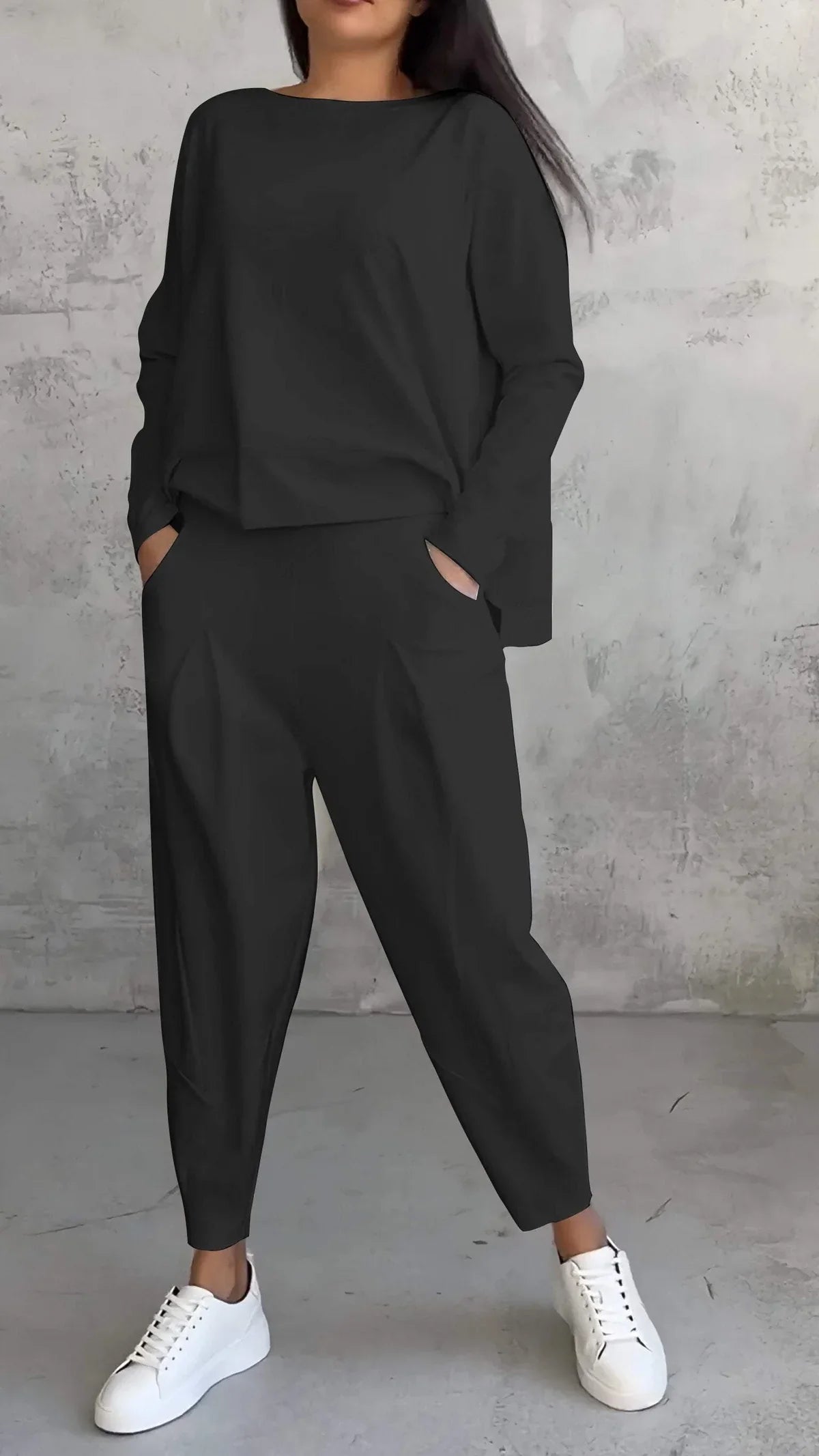 2-Piece Loungewear Set - Cozy Ladies Outfit For Relaxed Days