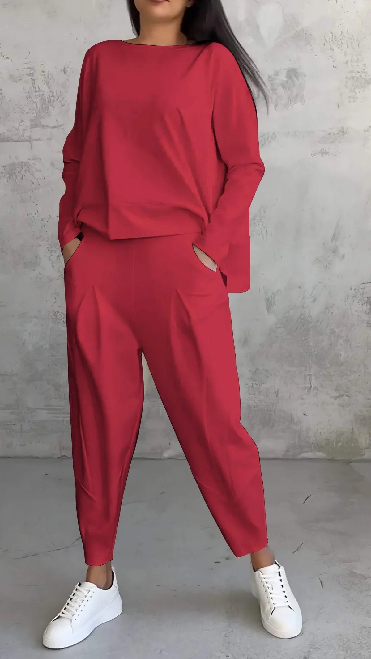 2-Piece Loungewear Set - Cozy Ladies Outfit For Relaxed Days