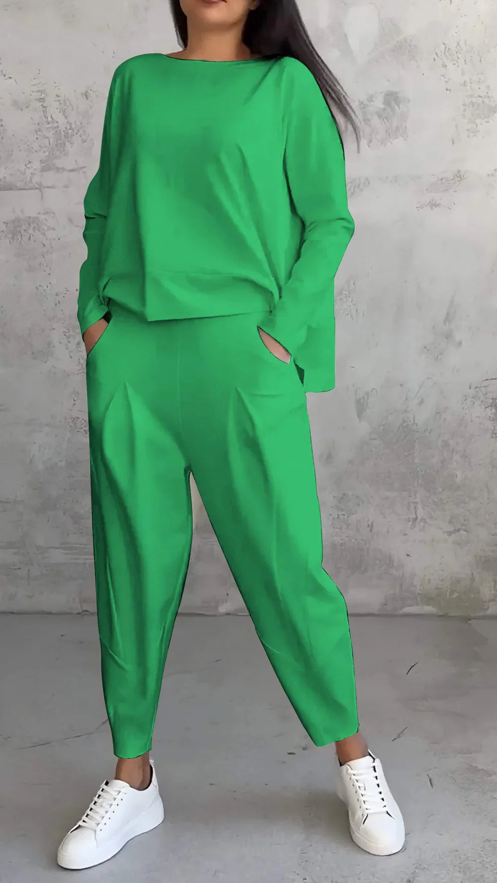 2-Piece Loungewear Set - Cozy Ladies Outfit For Relaxed Days