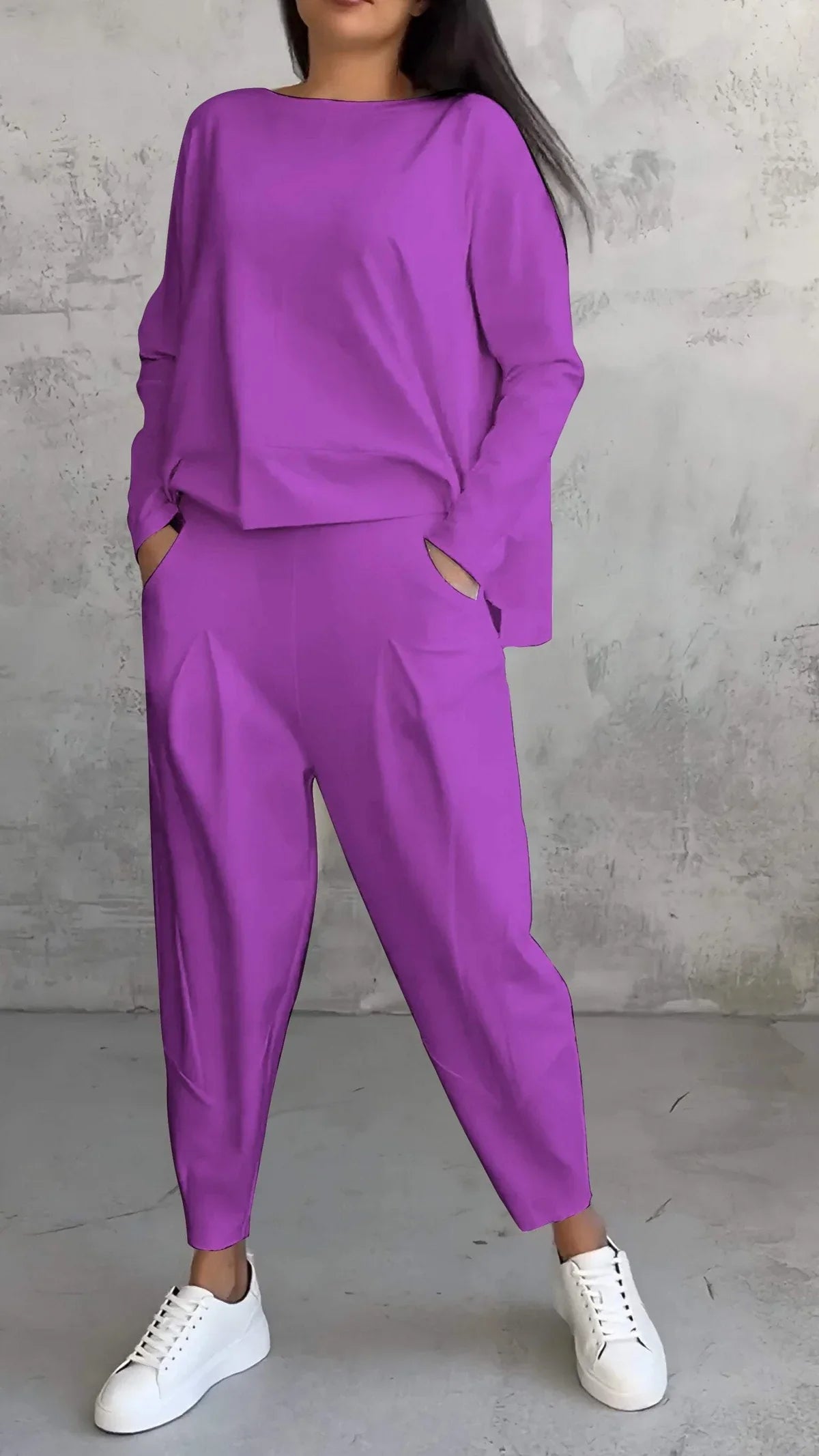 2-Piece Loungewear Set - Cozy Ladies Outfit For Relaxed Days
