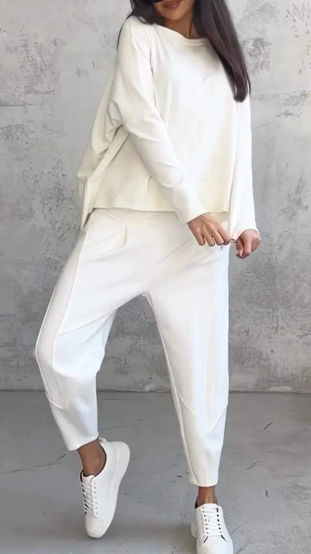 2-Piece Loungewear Set - Cozy Ladies Outfit For Relaxed Days