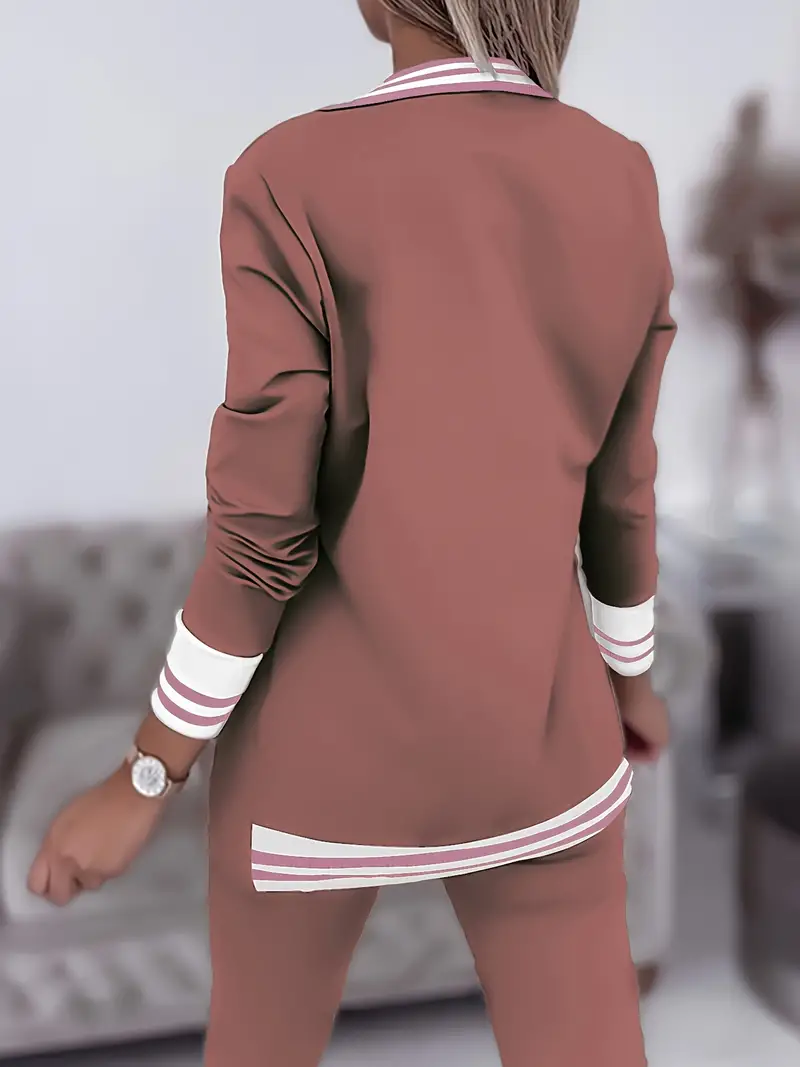 2-piece tailored lounge suit - stylish ladies blazer and trousers set
