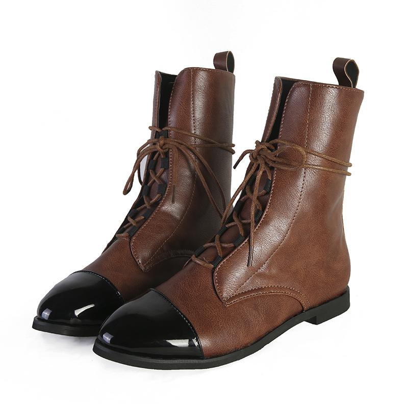 Ankle boots - stylish ladies lace-up combat boots