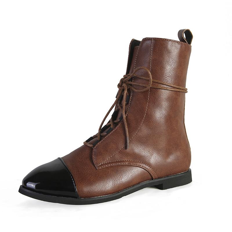 Ankle boots - stylish ladies lace-up combat boots