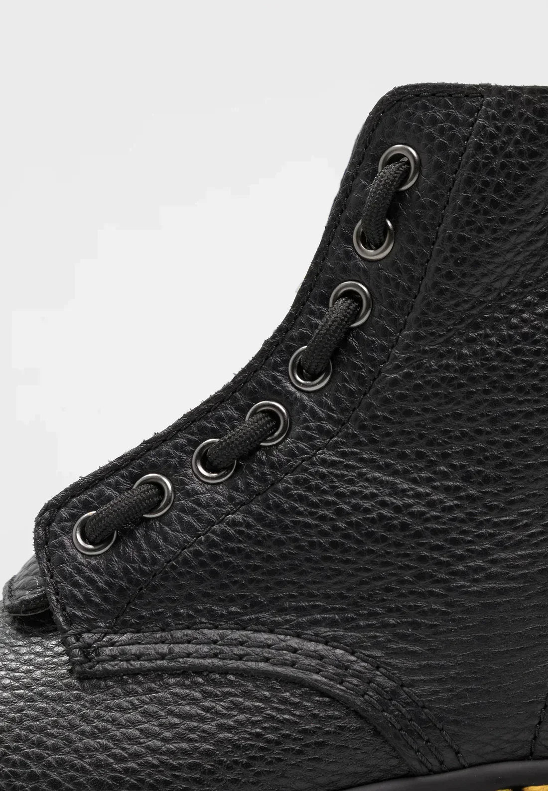 Black leather ankle boots - stylish ladies platform lace-up
