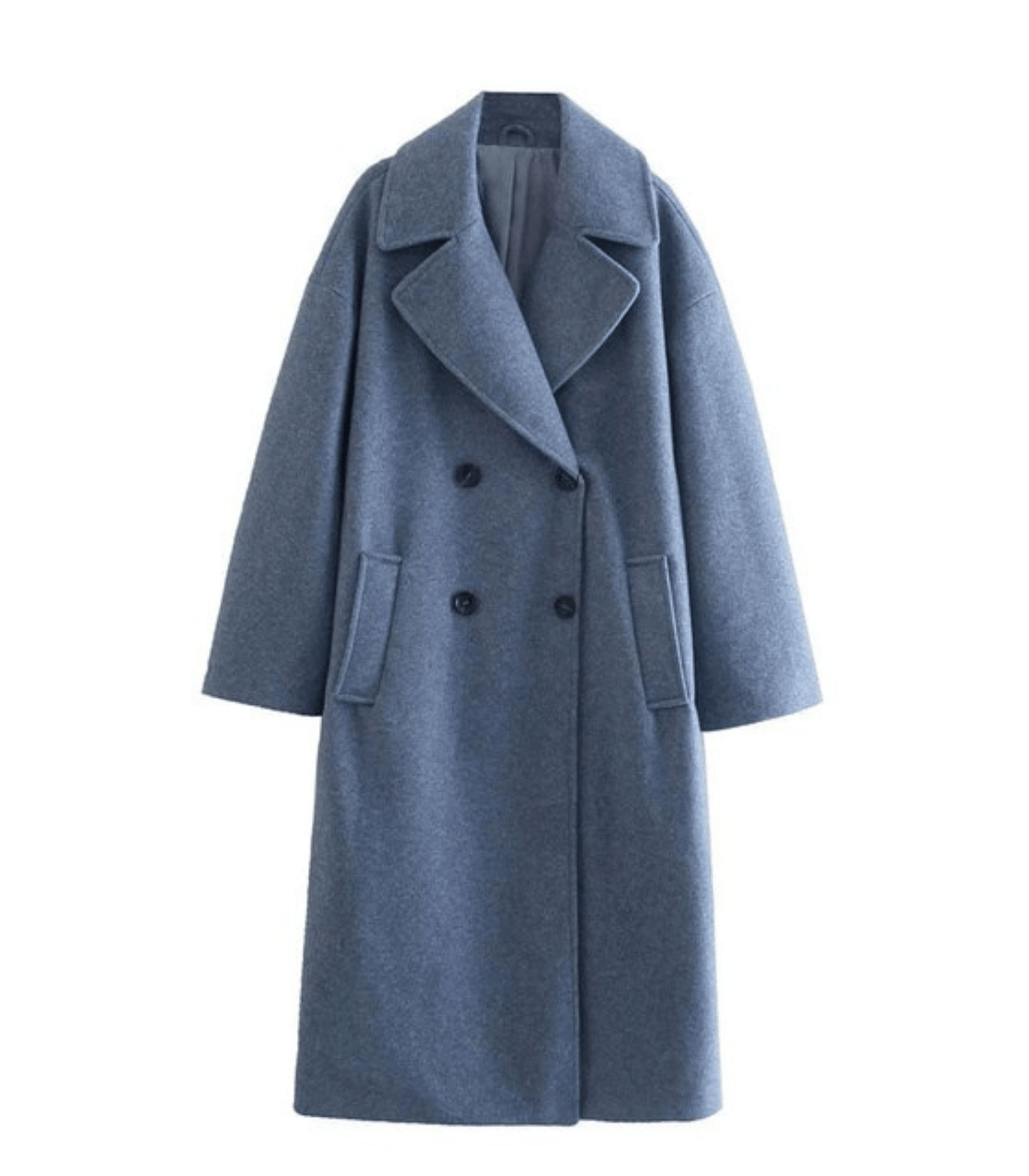 Classic winter coat - elegant ladies double-breasted overcoat