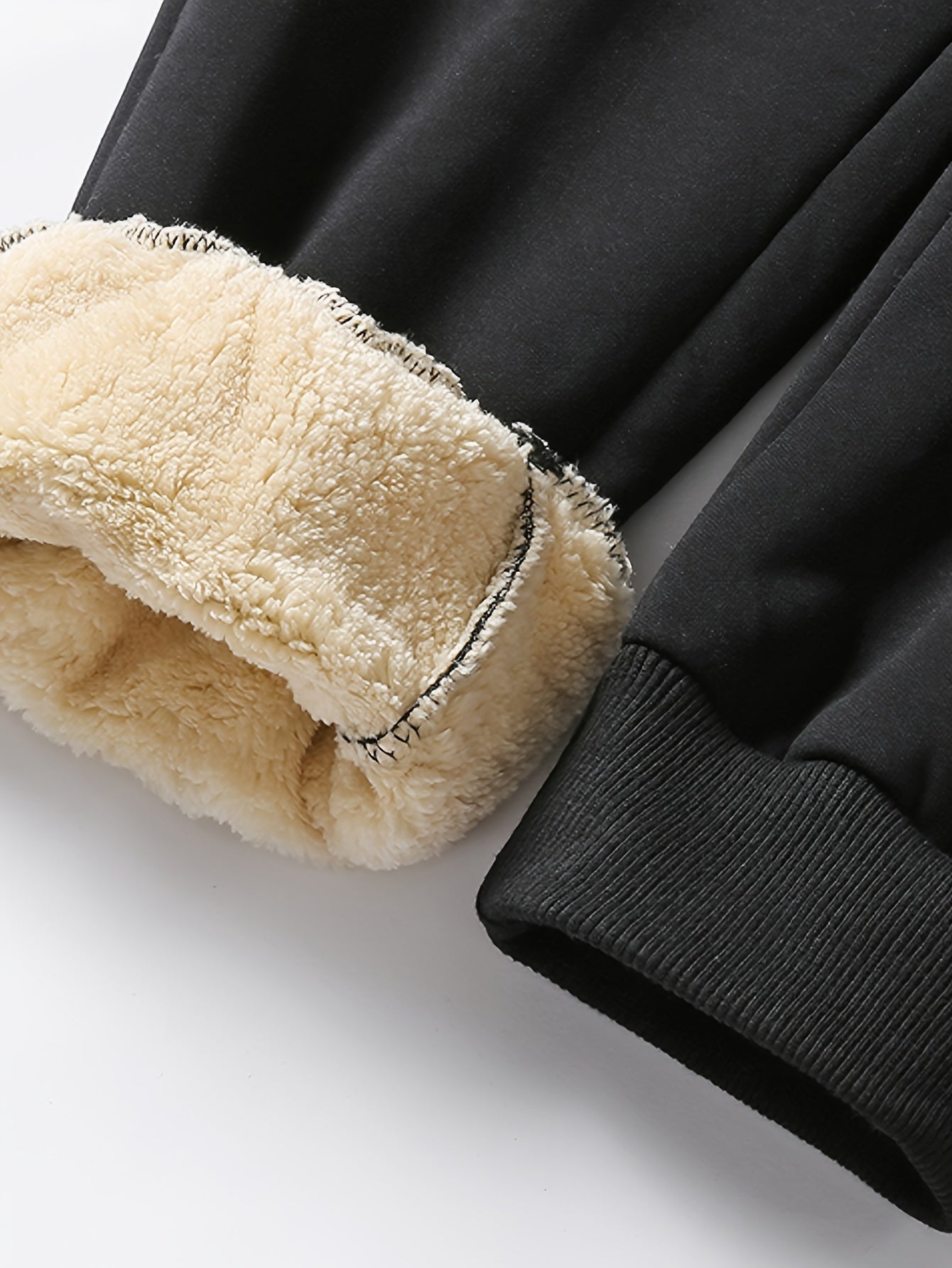 Cozy fleece joggers - warm ladies fleece-lined trousers