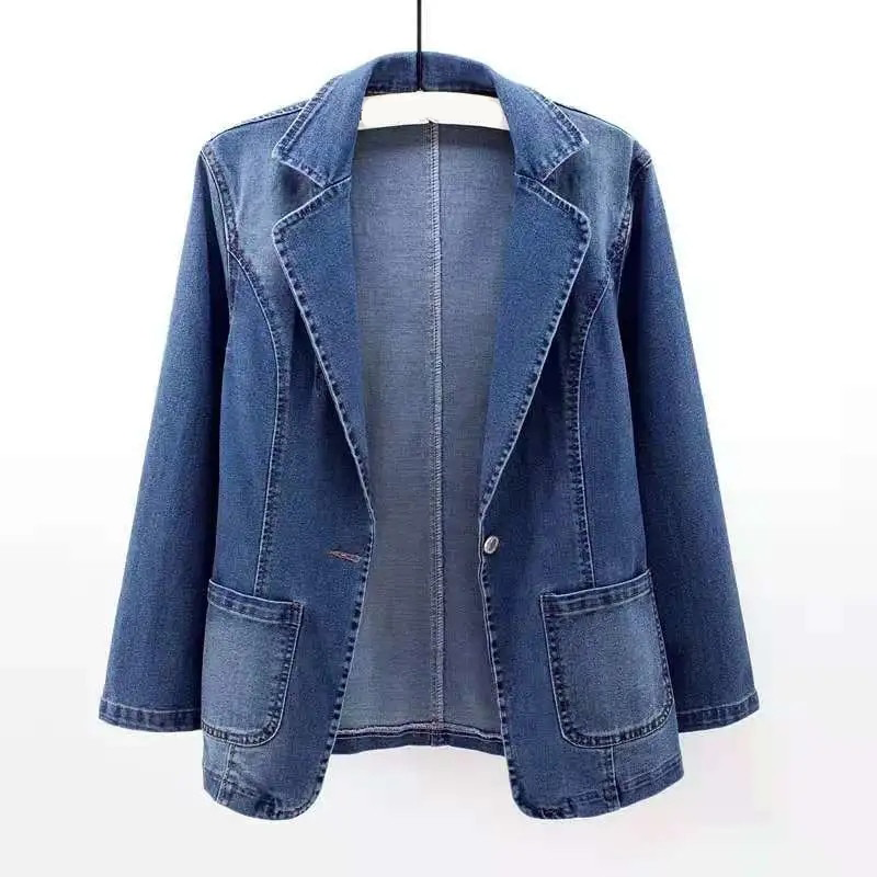 Denim blazer - stylish denim blau ladies jacket