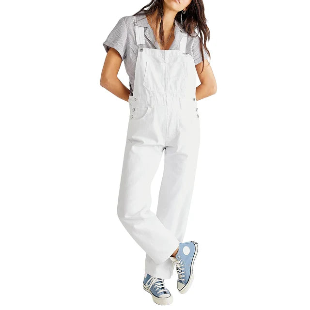 Denim Overalls - Cozy Fit Ladies Jumpsuit