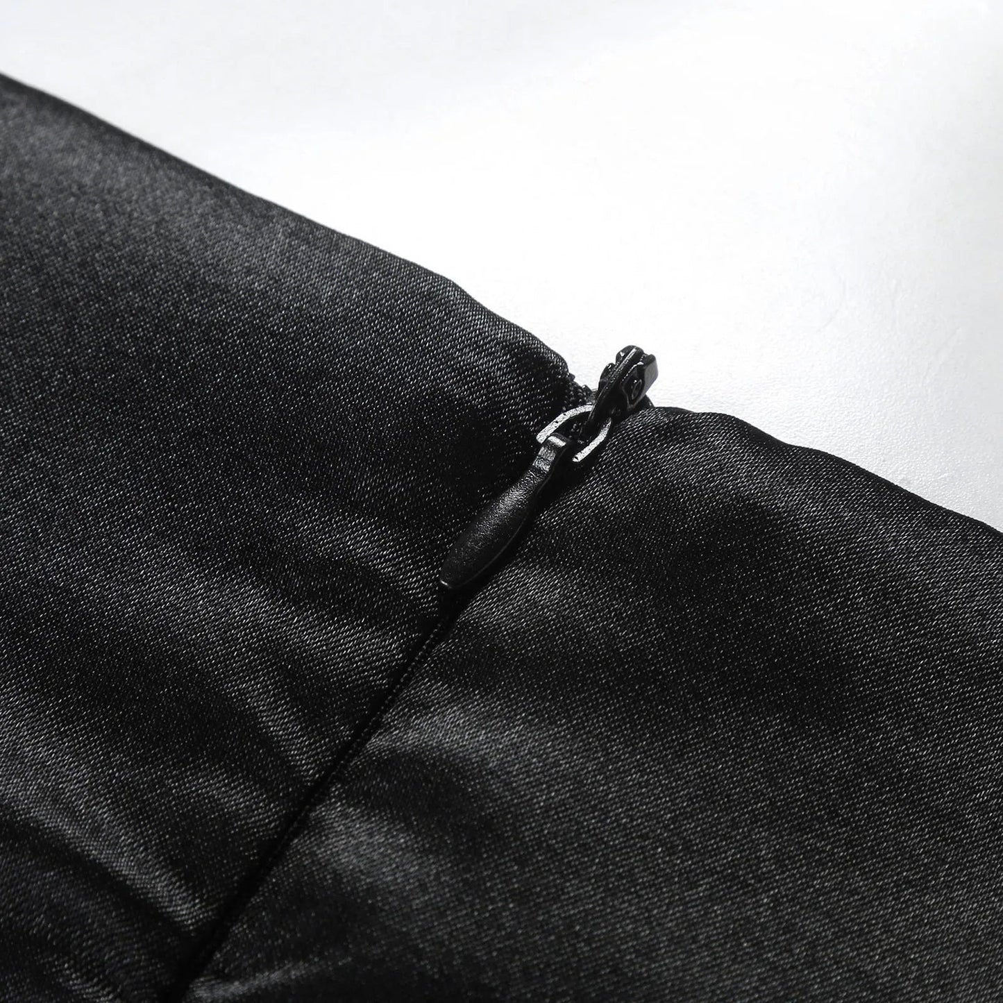 Elegant Evening Gown - Black Layered Ladies Dress