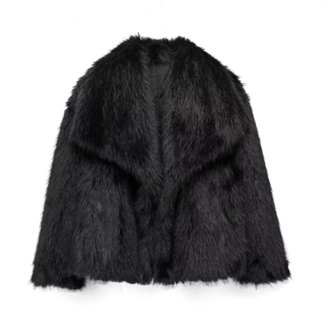 Faux fur coat - elegant ladies winter jacket