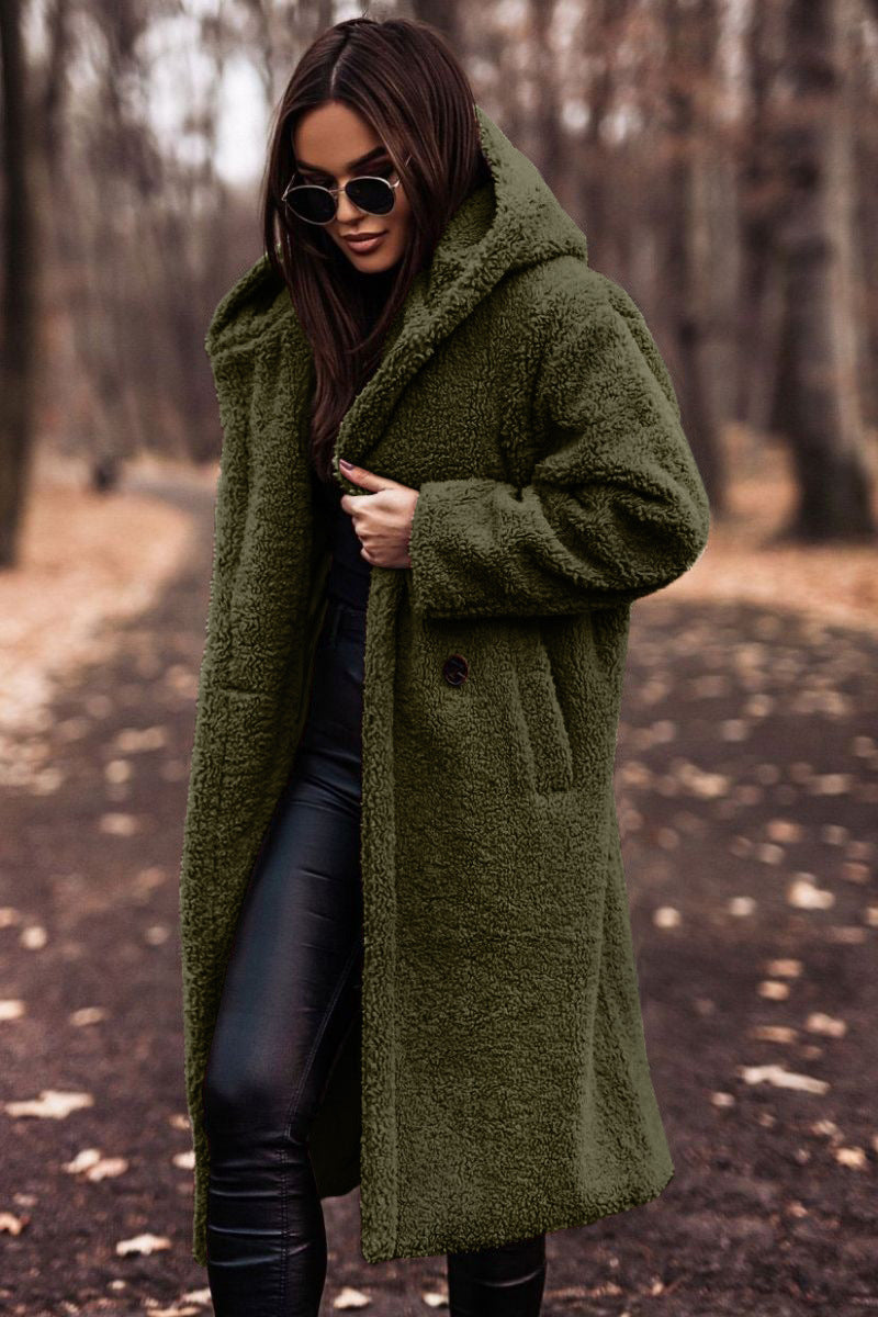 Faux fur coat - stylish warm ladies winter jacket