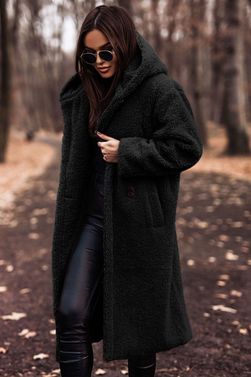 Faux fur coat - stylish warm ladies winter jacket