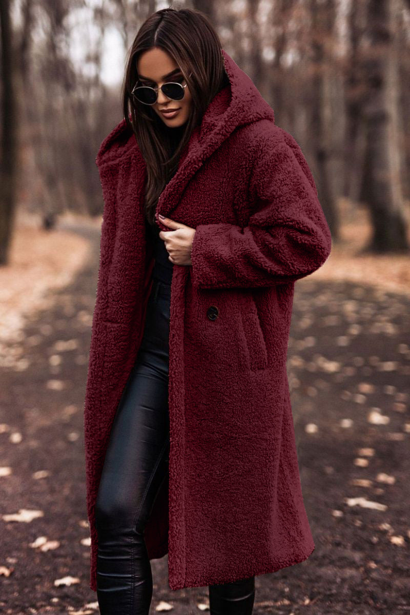 Faux fur coat - stylish warm ladies winter jacket