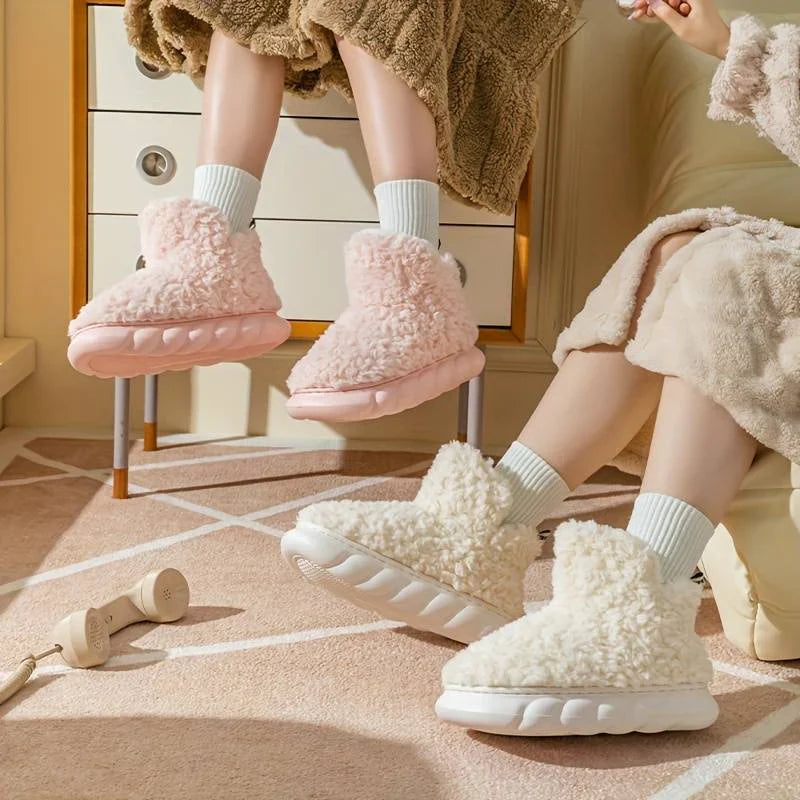 Faux Fur Slippers - Ladies Indoor Footwear