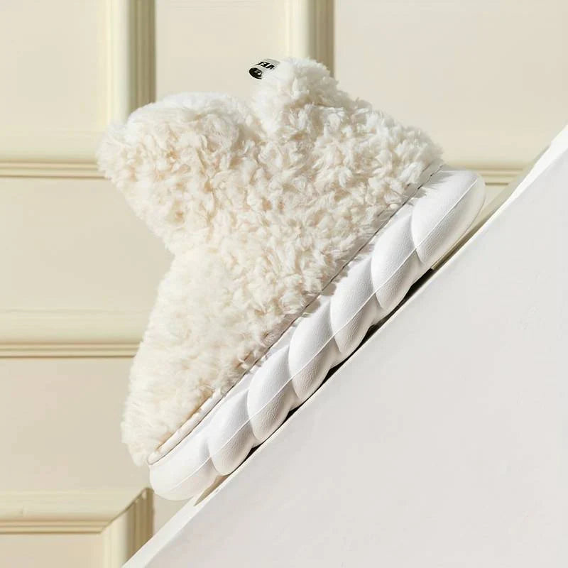 Faux Fur Slippers - Ladies Indoor Footwear
