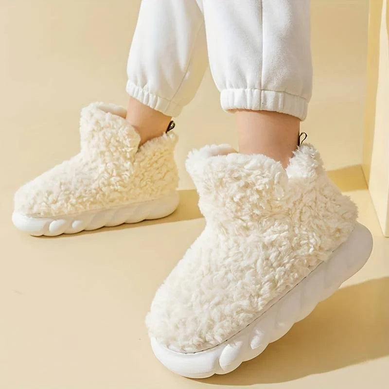 Faux Fur Slippers - Ladies Indoor Footwear