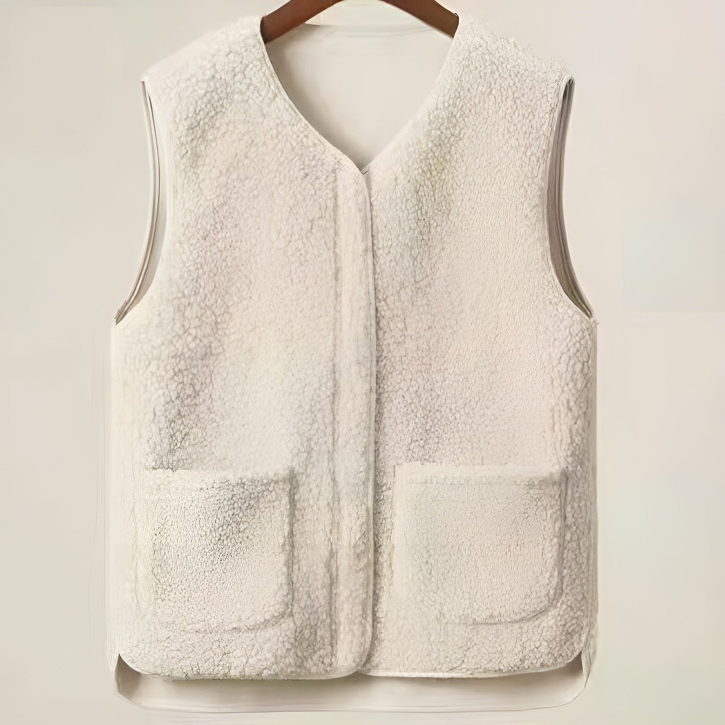 Fleece Gilet - Cozy Zip-Up Vest For Ladies