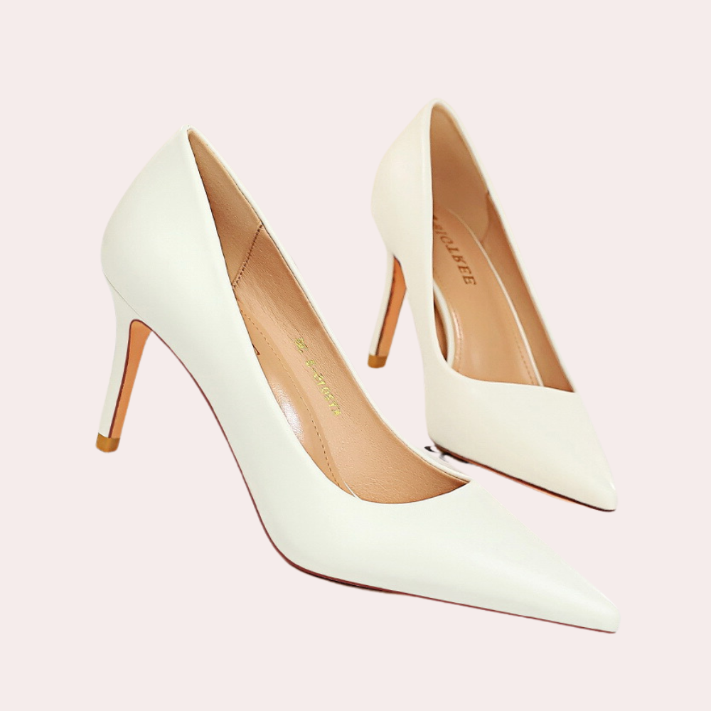High Heel Shoes - Chic Yellow Ladies Stilettos
