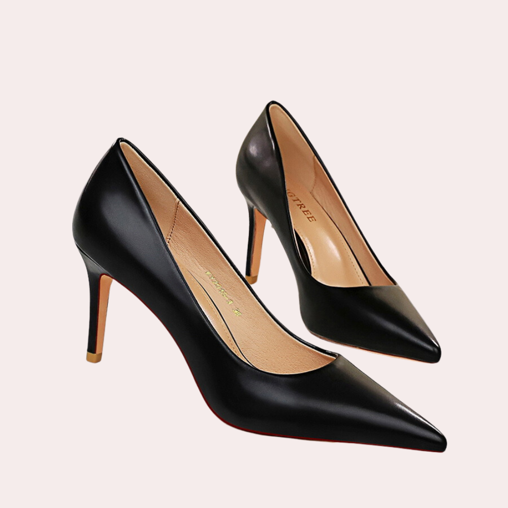 High Heel Shoes - Chic Yellow Ladies Stilettos