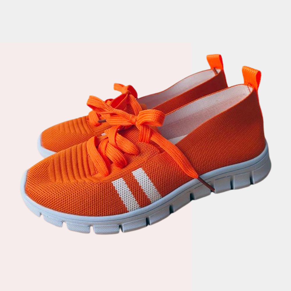 Ladies Airy Lace-Up Shoes - Chic Lightweight Trainers