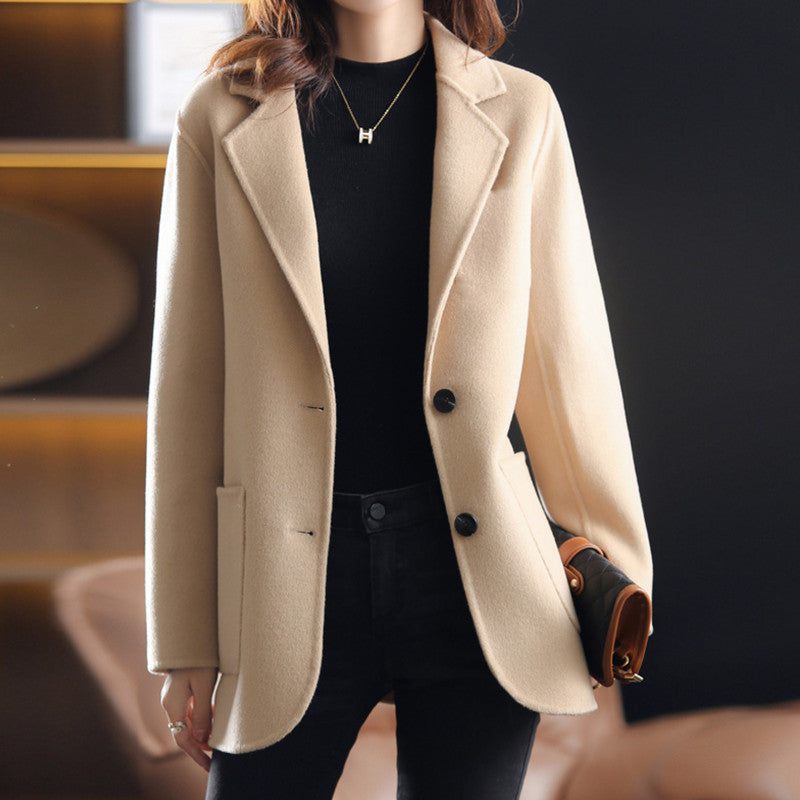 Ladies blazer - stylish tailored autumn and winter tweed coat