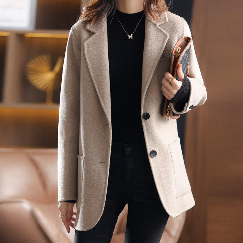 Ladies blazer - stylish tailored autumn and winter tweed coat