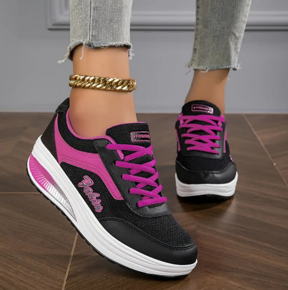 Ladies Orthopaedic Air-Cushion Sneakers - Trendy Cozy Footwear