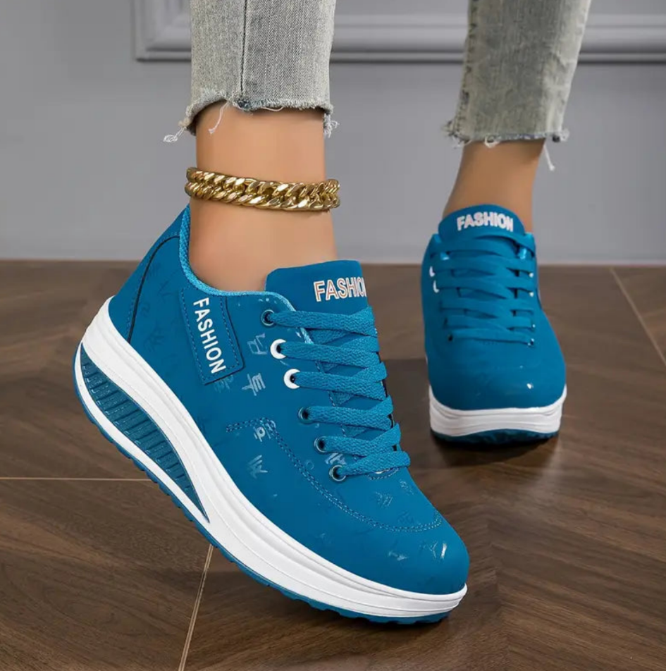 Ladies Orthopaedic Air-Cushion Sneakers - Trendy Cozy Footwear