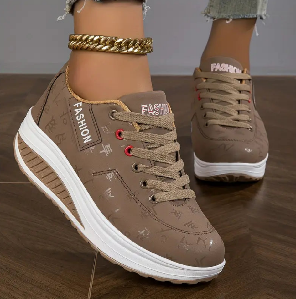 Ladies Orthopaedic Air-Cushion Sneakers - Trendy Cozy Footwear