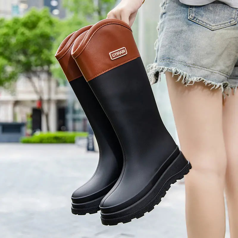 Ladies Rain Boots - Stylish Waterproof Wellies For Outdoor Activities