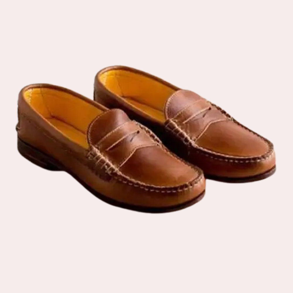 Leather Loafers - Stylish Slip-On Shoes For Ladies