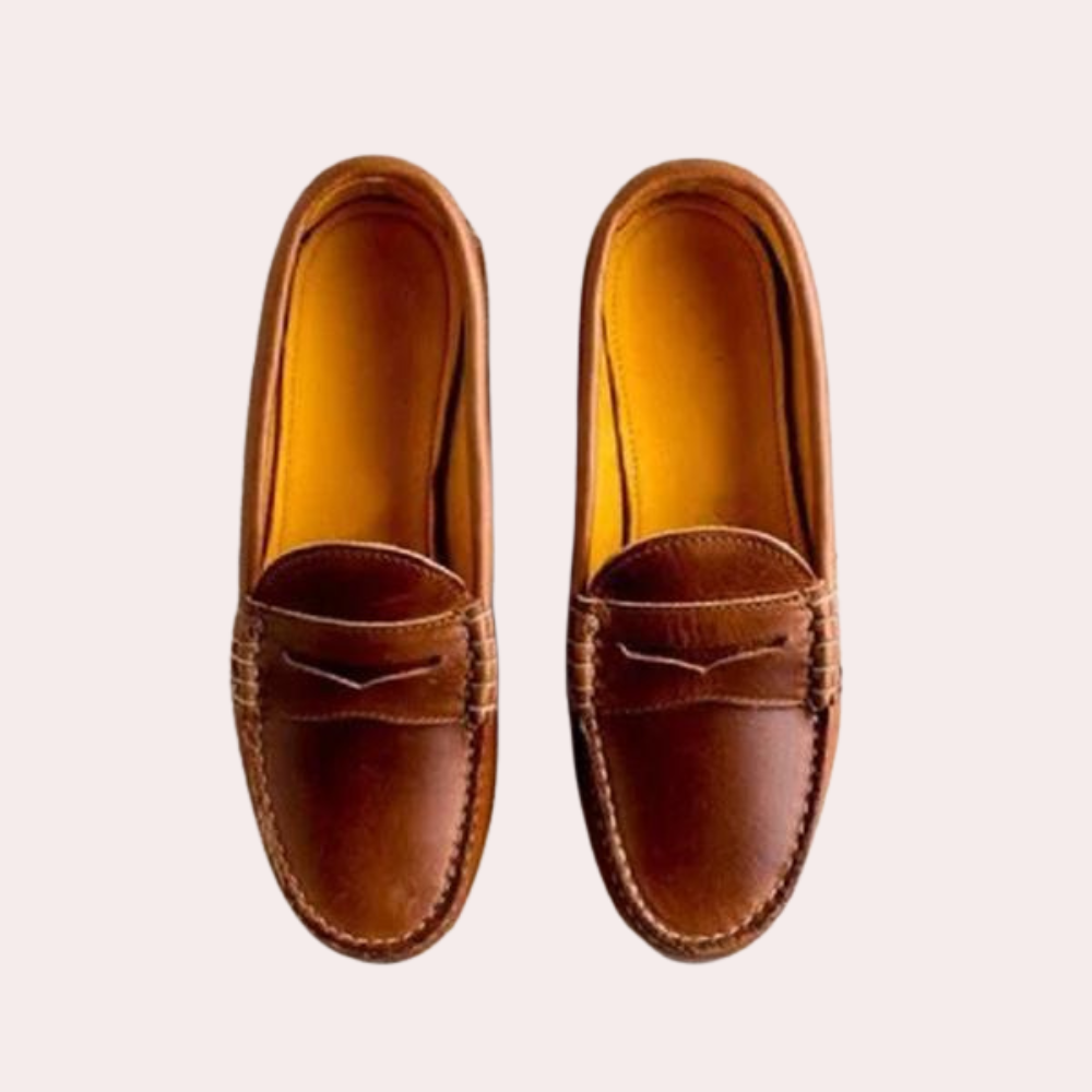 Leather Loafers - Stylish Slip-On Shoes For Ladies