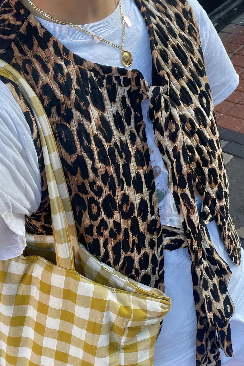 Leopard Print Waistcoat - Trendy Ladies Spring/Summer Vest
