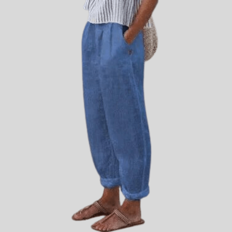 Linen trousers - cozy and stylish ladies casual pants