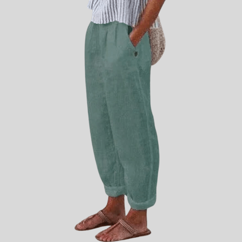 Linen trousers - cozy and stylish ladies casual pants