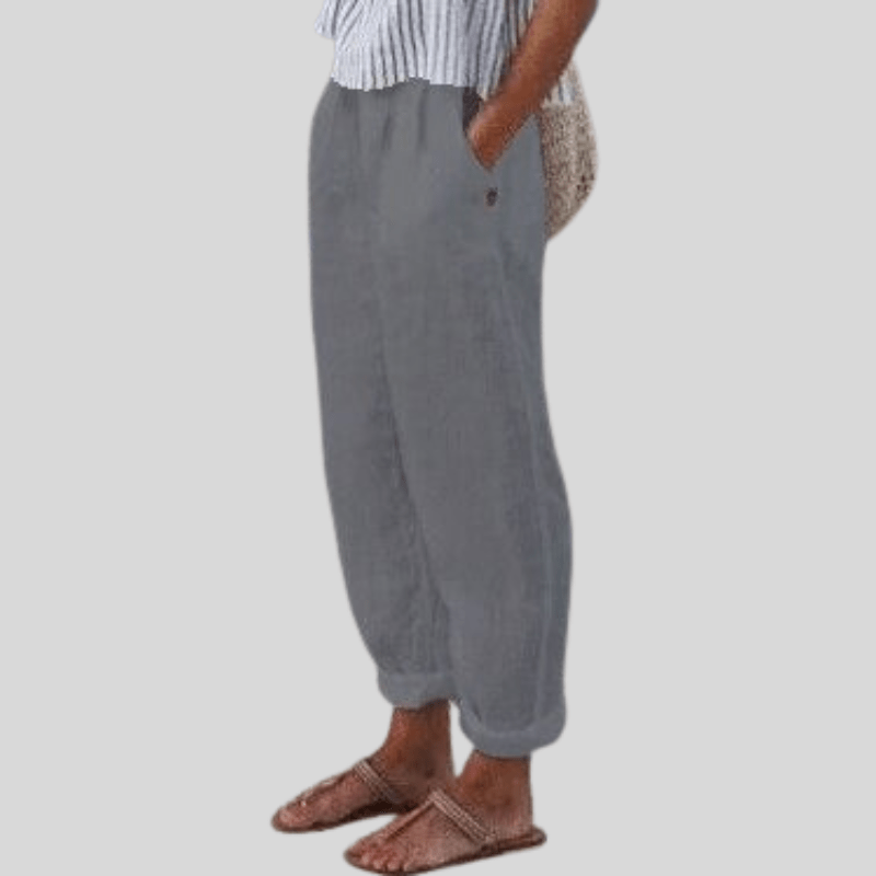 Linen trousers - cozy and stylish ladies casual pants