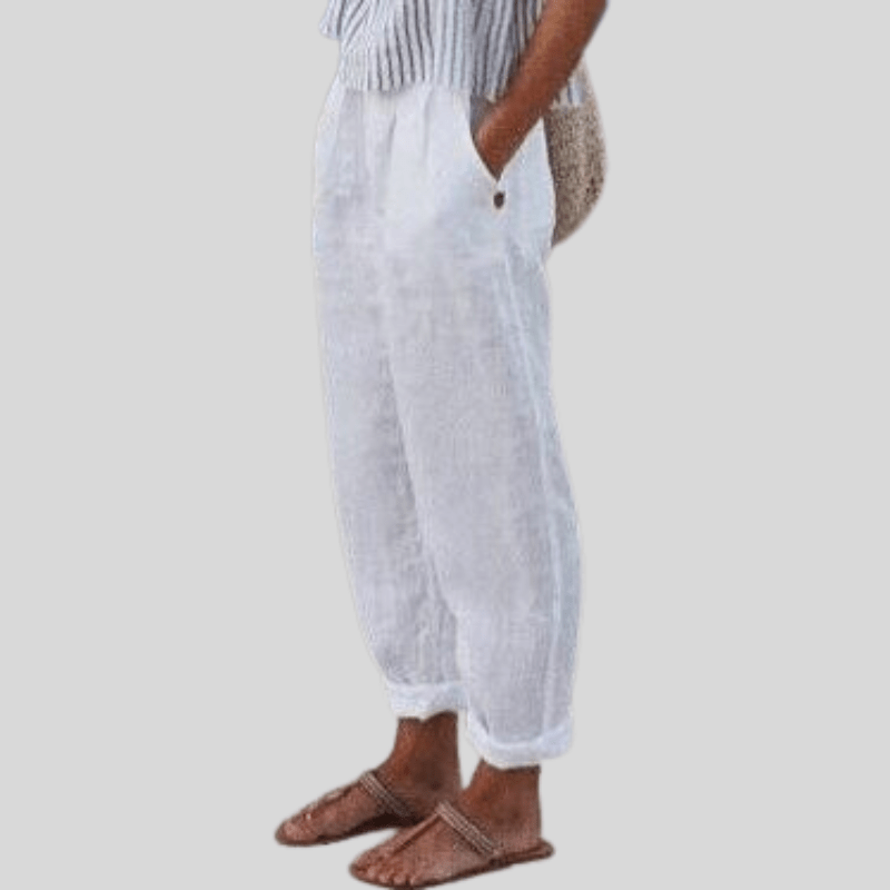 Linen trousers - cozy and stylish ladies casual pants