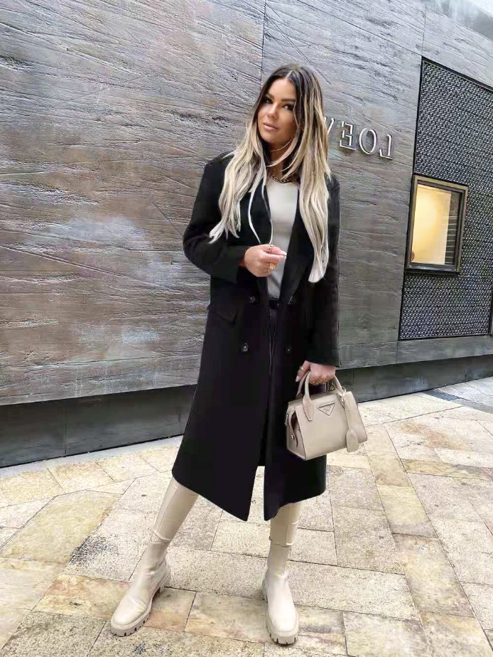Long Trench Coat - Sophisticated Ladies Outerwear