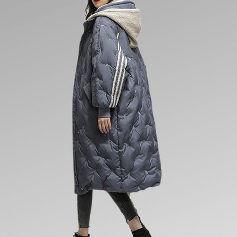 Padded Long Coat - Stylish Ladies Winter Outerwear