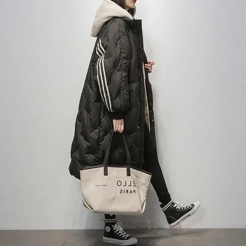 Padded Long Coat - Stylish Ladies Winter Outerwear