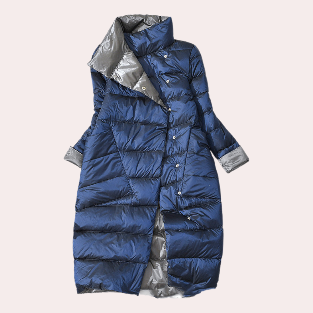 Padded winter coat - long ladies padded jacket