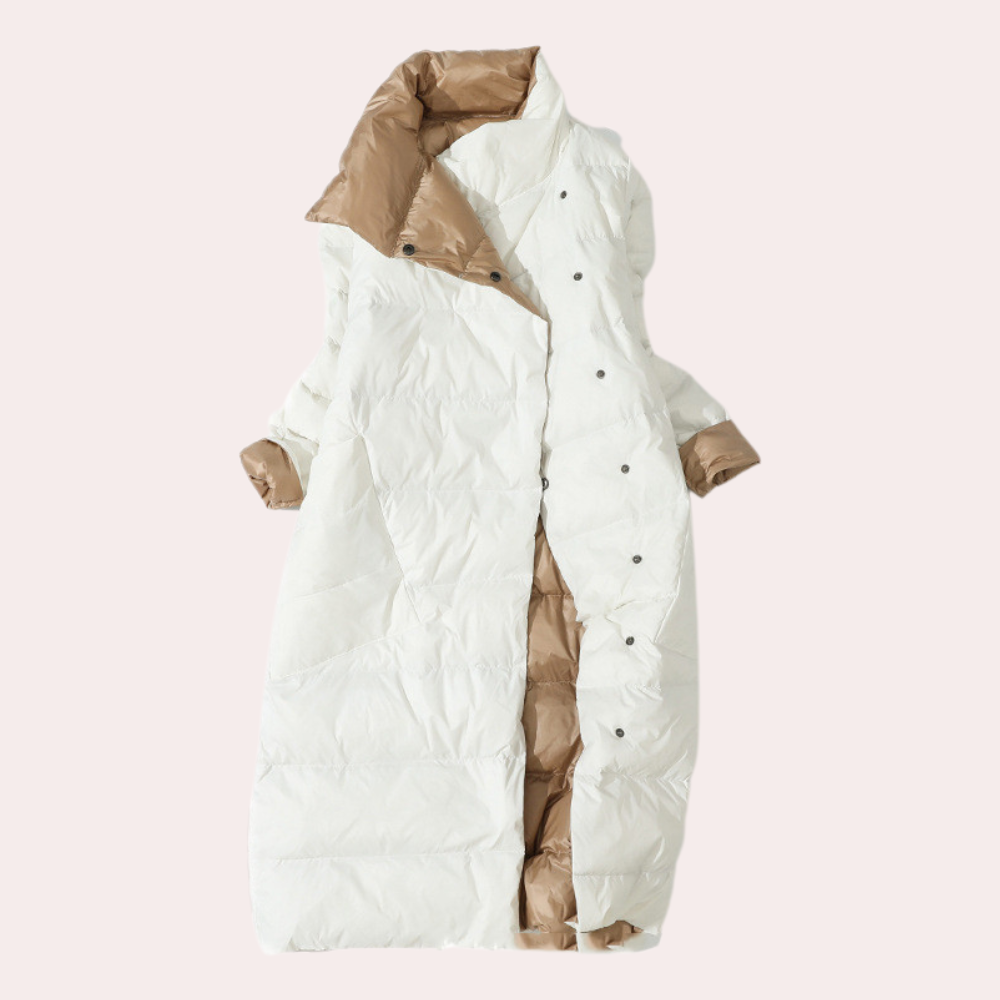 Padded winter coat - long ladies padded jacket