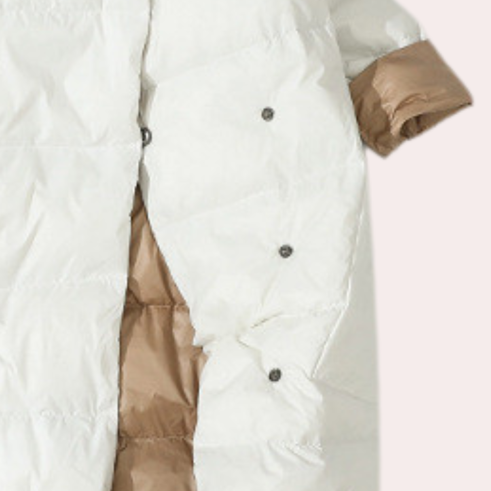 Padded winter coat - long ladies padded jacket
