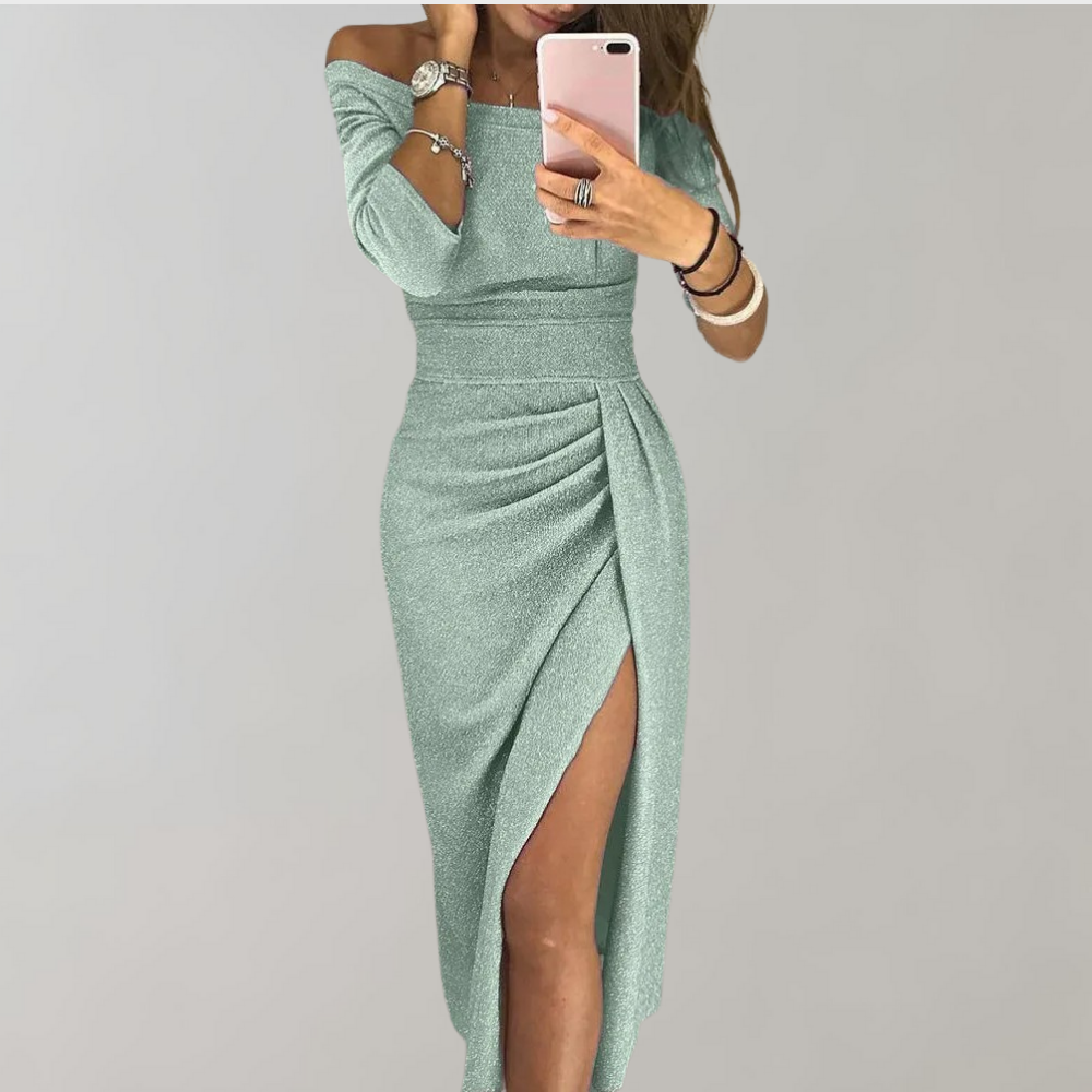 Side Slit Dress - Elegant Ladies Evening Gown