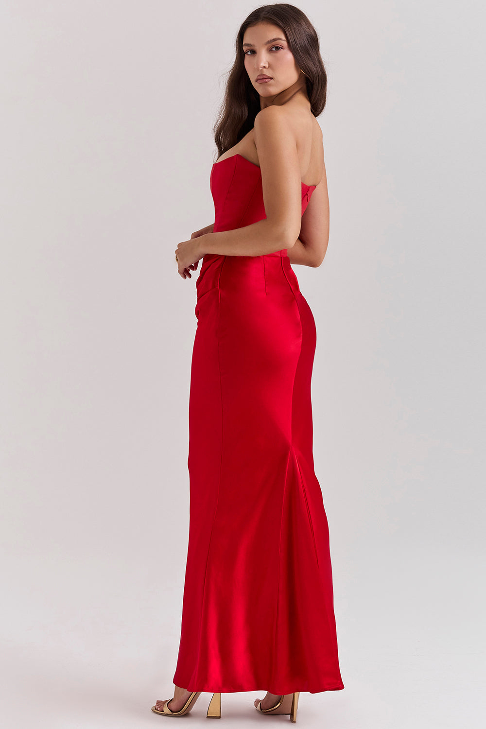 Strapless Corset Maxi Dress - Elegant Ladies Evening Gown