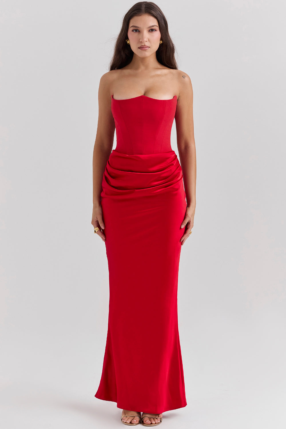 Strapless Corset Maxi Dress - Elegant Ladies Evening Gown
